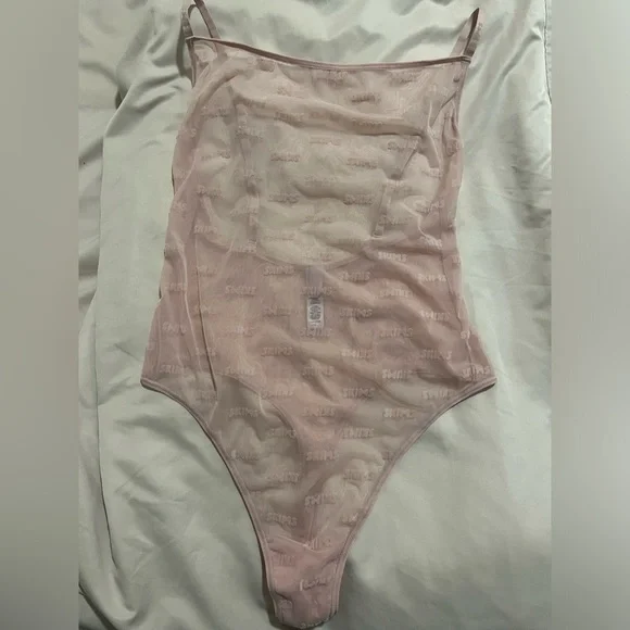 SKIMS After Hours Sheer Cami Bodysuit in “Orchid” - Picture 3 of 4